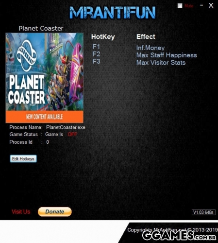 Mais informações sobre "Trainer Planet Coaster {MrAntiFun}"