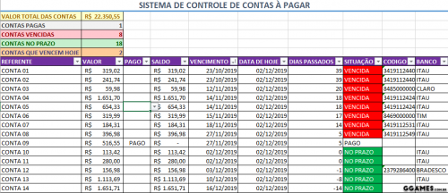 More information about "Controle de Contas à Pagar Excel"