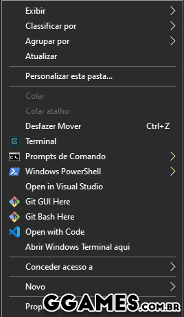 More information about "PowerShell + Prompt de Comando no Menu de Contexto Windows 10"