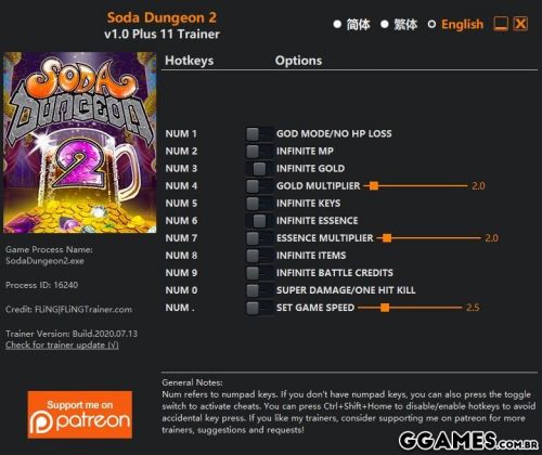 More information about "Trainer Soda Dungeon 2 {FLING}"