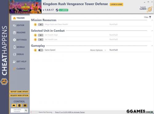 Mais informações sobre "Trainer Kingdom Rush Vengeance - Tower Defense {CHEATHAPPENS}"