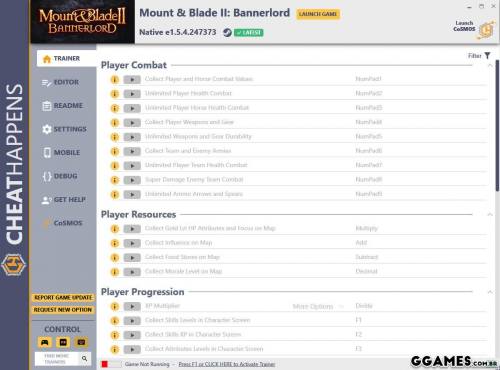 Mais informações sobre "Trainer Mount & Blade II: Bannerlord {CHEATHAPPENS}"