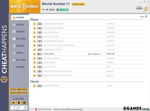Mais informações sobre "Trainer Mortal Kombat 11 {CHEATHAPPENS}"
