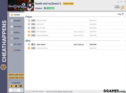 Mais informações sobre "Trainer Death End Re;Quest 2 {CHEATHAPPENS}"