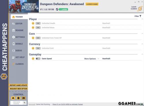 Mais informações sobre "Trainer Dungeon Defender: Awakened {CHEATHAPPENS}"