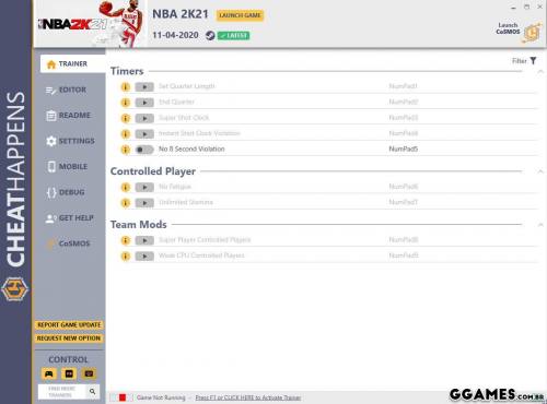 Mais informações sobre "Trainer NBA 2K21 {CHEATHAPPENS}"