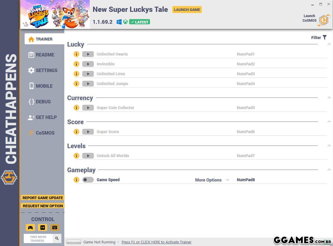 Trainer Super Lucky's Tale (GAMEPASS) {CHEATHAPPENS}