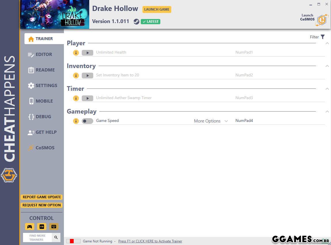 Trainer Drake Hollow (STEAM/GAMEPASS) {CHEATHAPPENS}