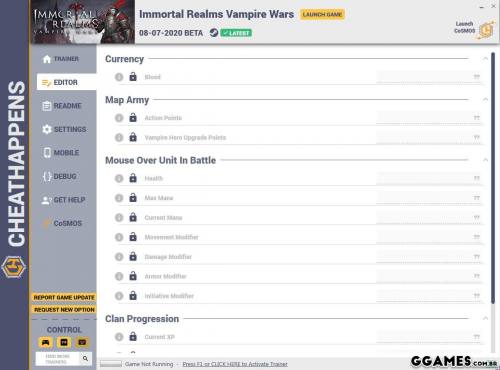 Mais informações sobre "Trainer Immortal Realms: Vampire Wars {CHEATHAPPENS}"