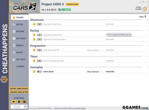 Mais informações sobre "Trainer Project Cars 3 {CHEATHAPPENS}"