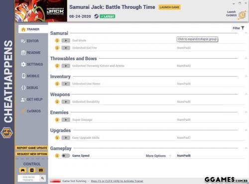 Mais informações sobre "Trainer Samurai Jack Battle Through Time {CHEATHAPPENS}"