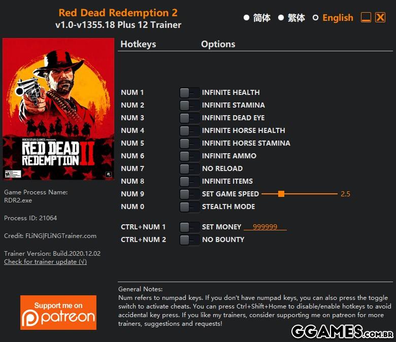 Red Dead Redemption 2:lista de cheats/códigos/trapaças (até agora) 