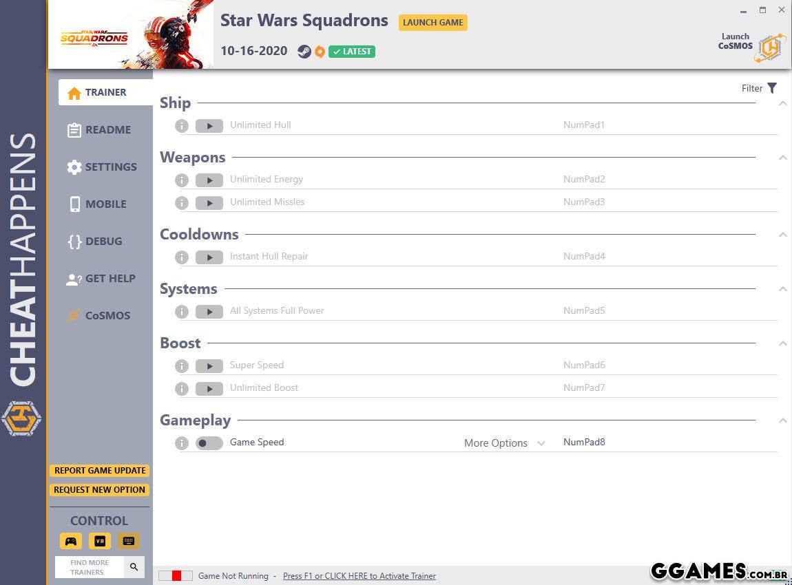 Trainer Star Wars: Squadrons {CHEATHAPPENS}