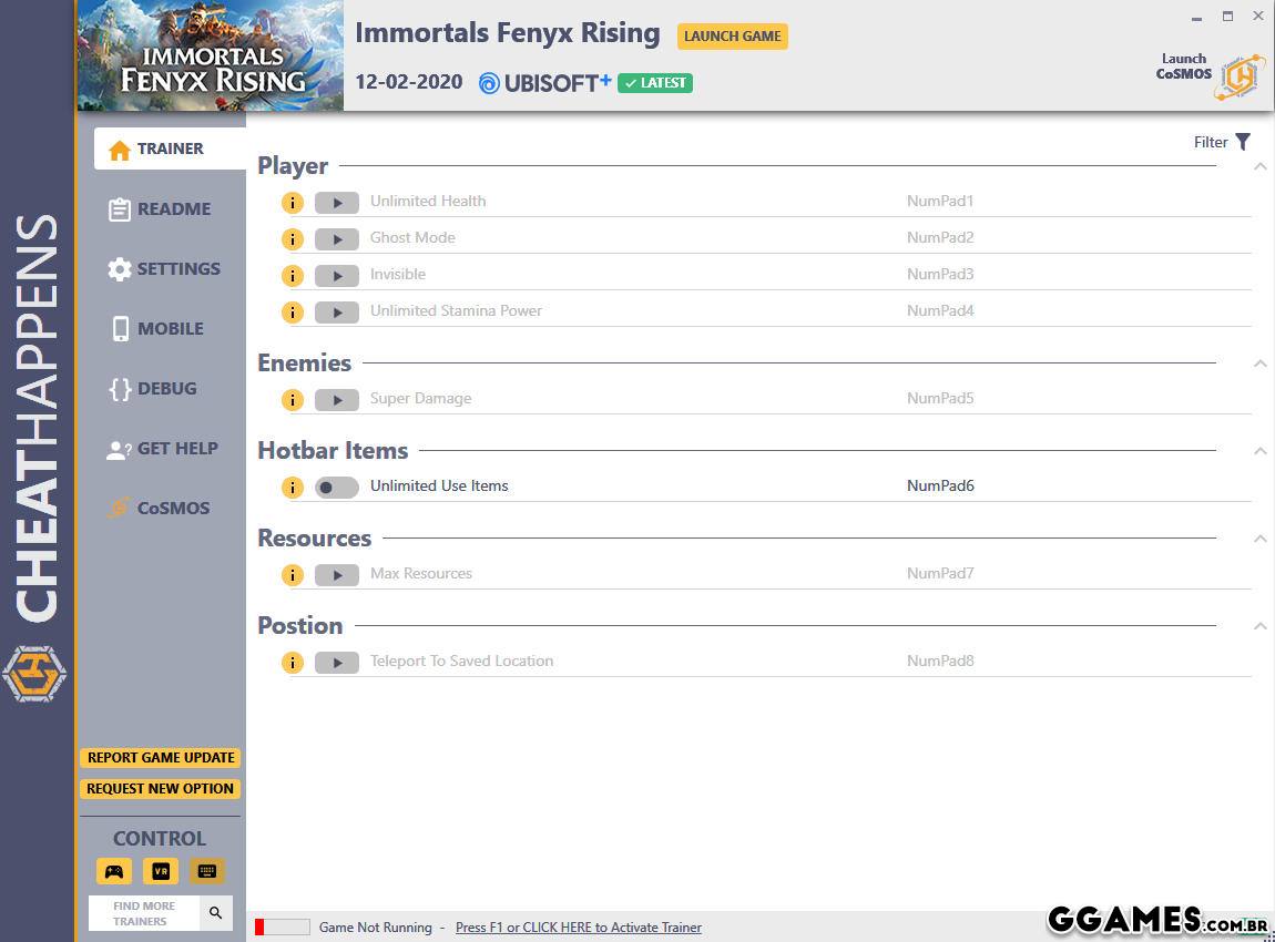 Trainer Immortals Fenyx Rising {CHEATHAPPENS}