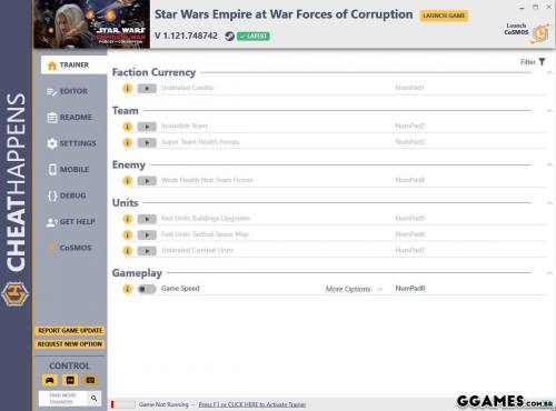 Mais informações sobre "Trainer Star Wars: Empire at War - Forces of Corruption {MRANTIFUN}"