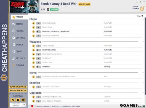 Mais informações sobre "Trainer Zombie Army 4: Dead War {CHEATHAPPENS}"