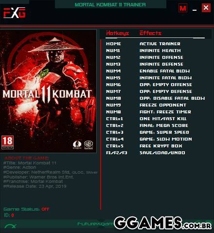 Mais informações sobre "Trainer Mortal Kombat 11 {FUTUREX}"