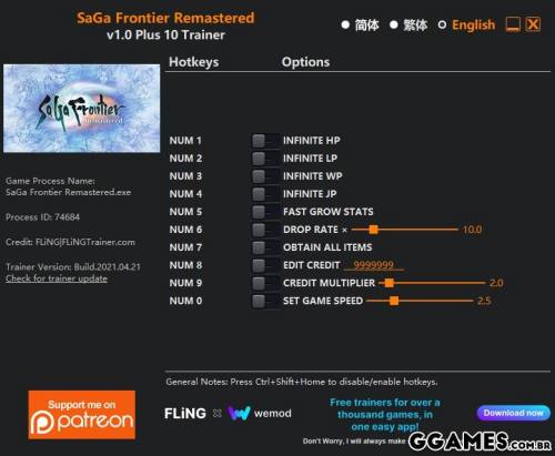 Mais informações sobre "Trainer SaGa Frontier Remastered {FLING}"