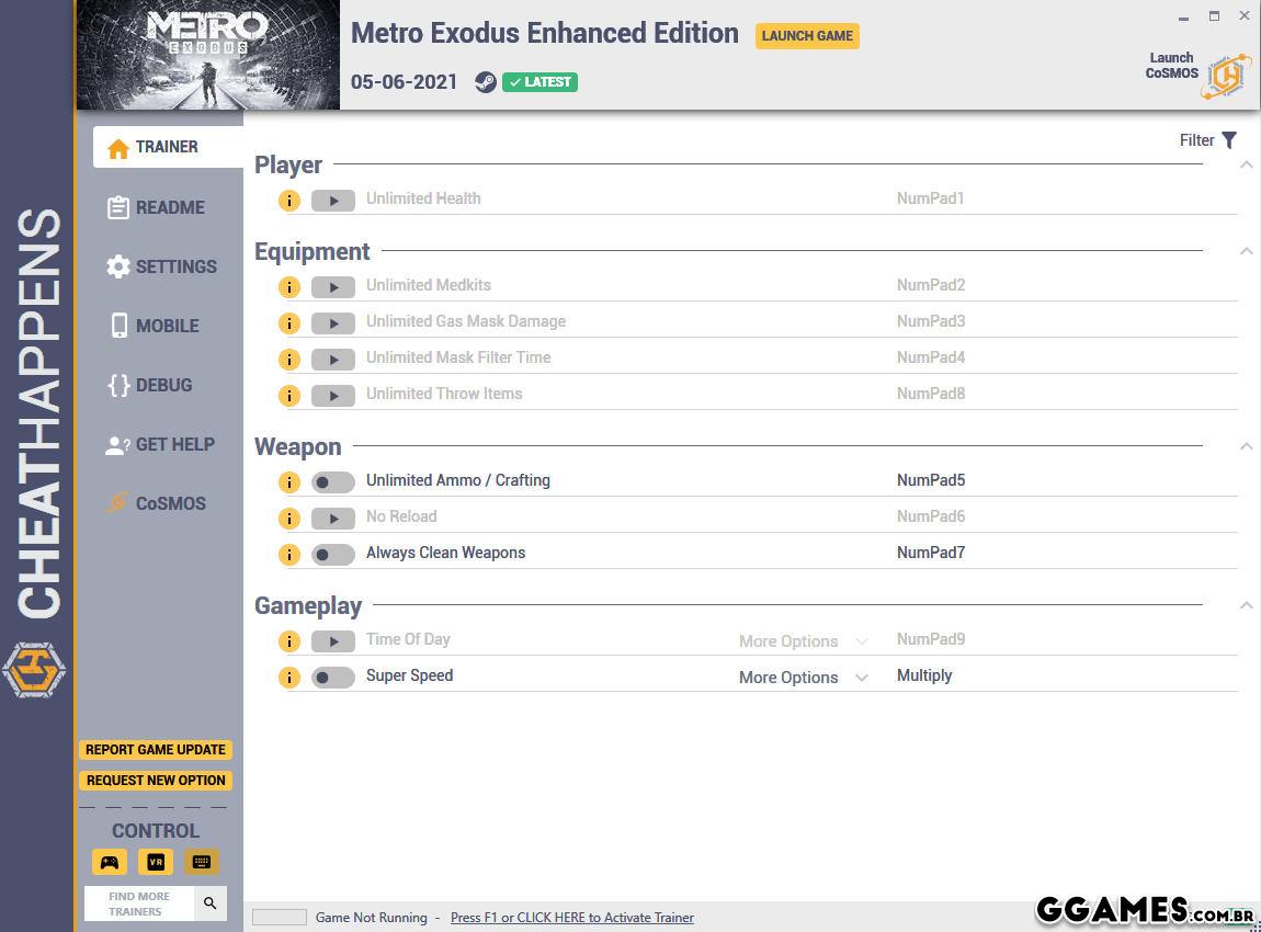 Trainer Metro Exodus Enhanced Edition {CHEATHAPPENS}