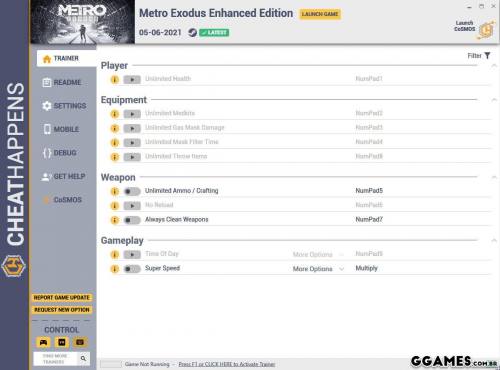 More information about "Trainer Metro Exodus Enhanced Edition {CHEATHAPPENS}"