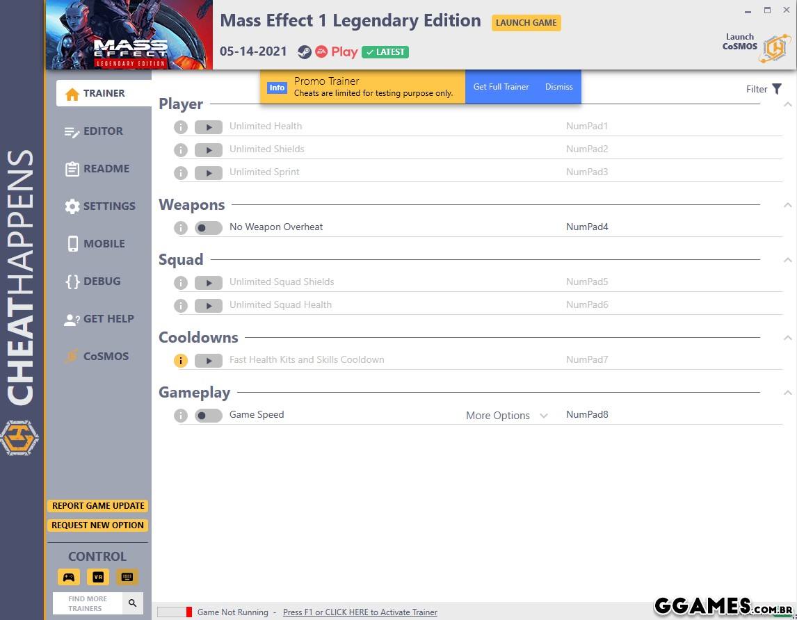 Trainer Mass Effect Legendary Edition (Mass Effect 1) {CHEATHAPPENS}