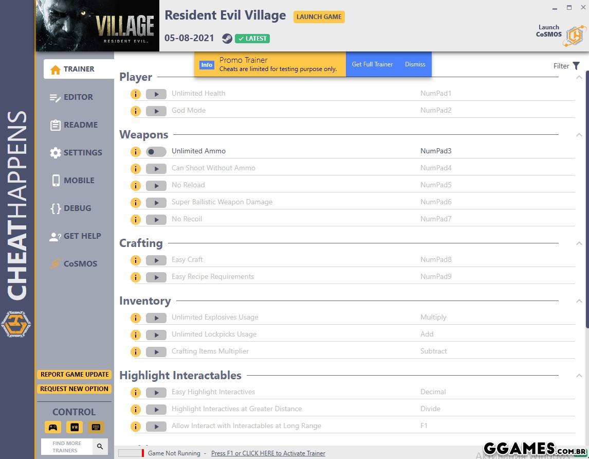 Resident Evil Village Trainer - FLiNG Trainer - PC Game Cheats and Mods