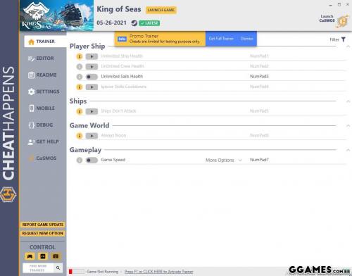 Mais informações sobre "Trainer King of Seas {CHEATHAPPENS}"