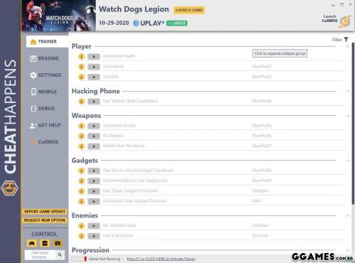 Mais informações sobre "Trainer Watch Dogs: Legion (UPLAY/EPIC) {CHEATHAPPENS}"