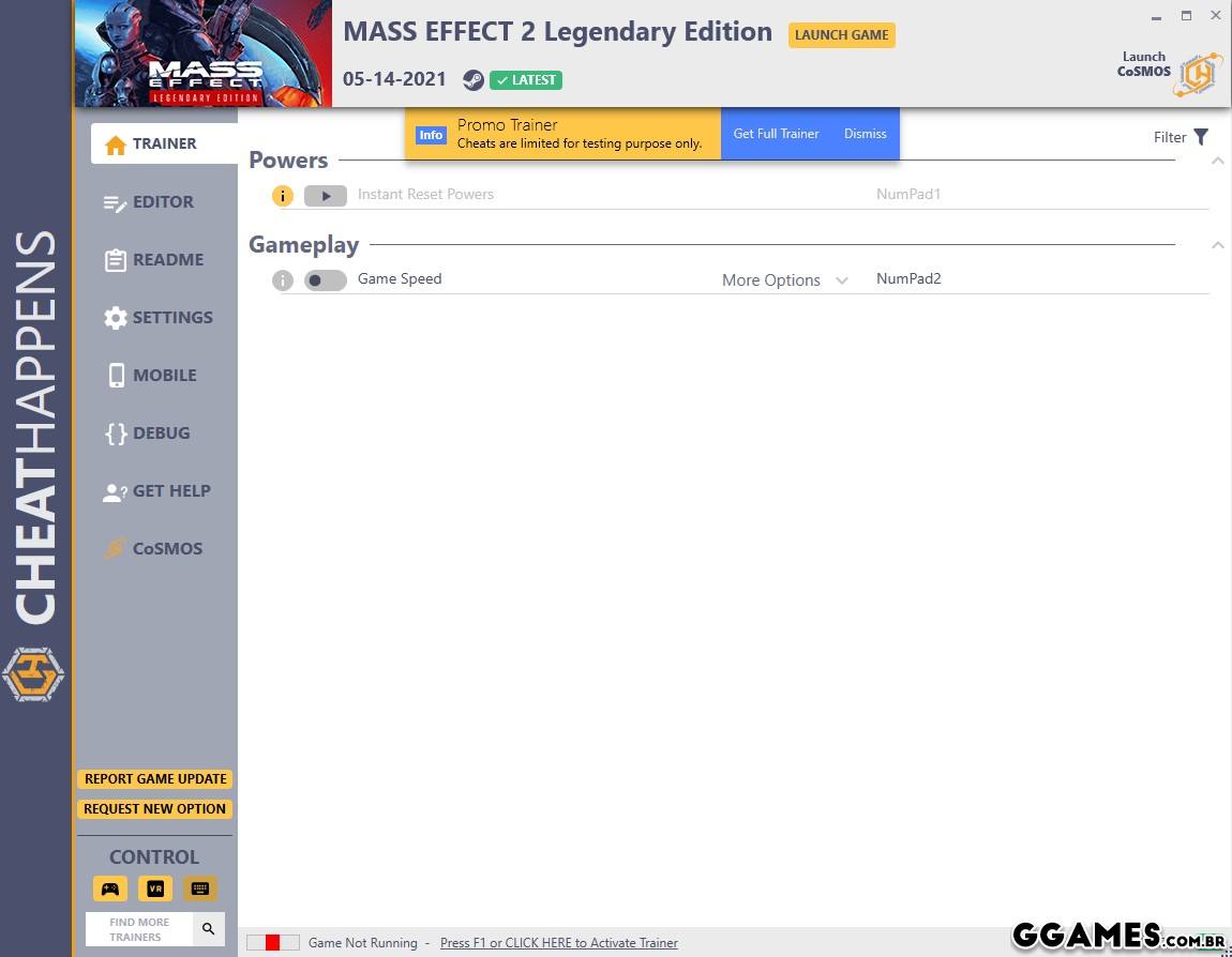 Trainer Mass Effect Legendary Edition (Mass Effect 2) {CHEATHAPPENS}