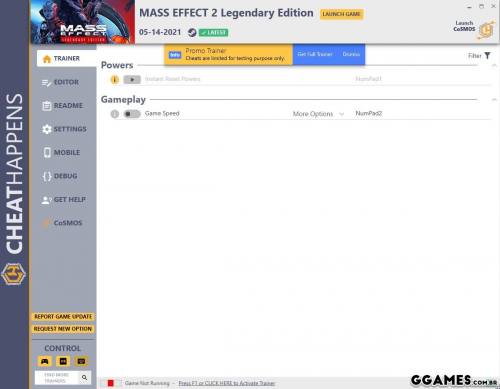 Mais informações sobre "Trainer Mass Effect Legendary Edition (Mass Effect 2) {CHEATHAPPENS}"