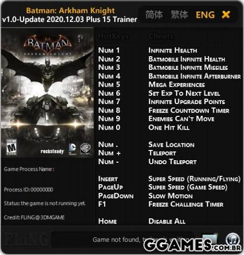 More information about "Trainer Batman Arkham Knight {FLING}"