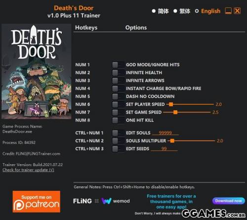 More information about "Trainer Death's Door {FLING}"