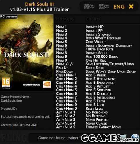 More information about "Trainer Dark Souls 3 {FLING}"