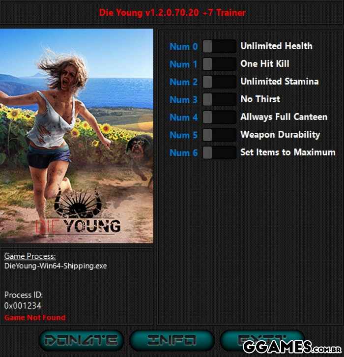 DIE YOUNG: TRAINER +7 V1.2.0.70.20 {INVICTUS ORCUS / HOG}