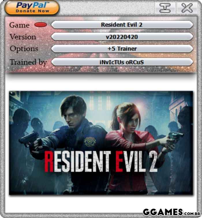 Mais informações sobre "Resident Evil 2 +5 V20220610 {Invictus Orcus / Hog}"