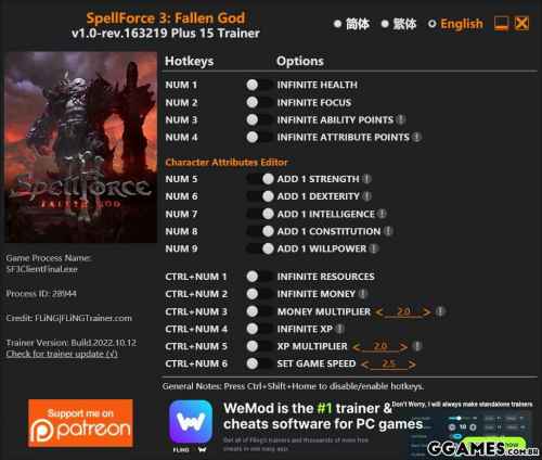 More information about "SpellForce 3: Fallen God +15 V1.0-rev.163219 {Fling}"