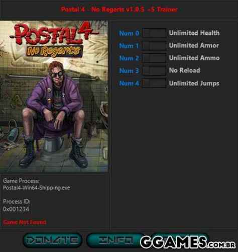 More information about "Postal 4: No Regerts +5 V1.0.1.0 {Invictus Orcus / Hog}"