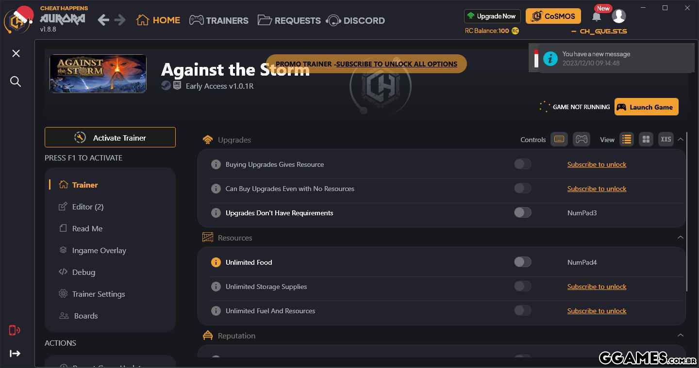 Against The Storm Trainer (CHEATHAPPENS.COM)