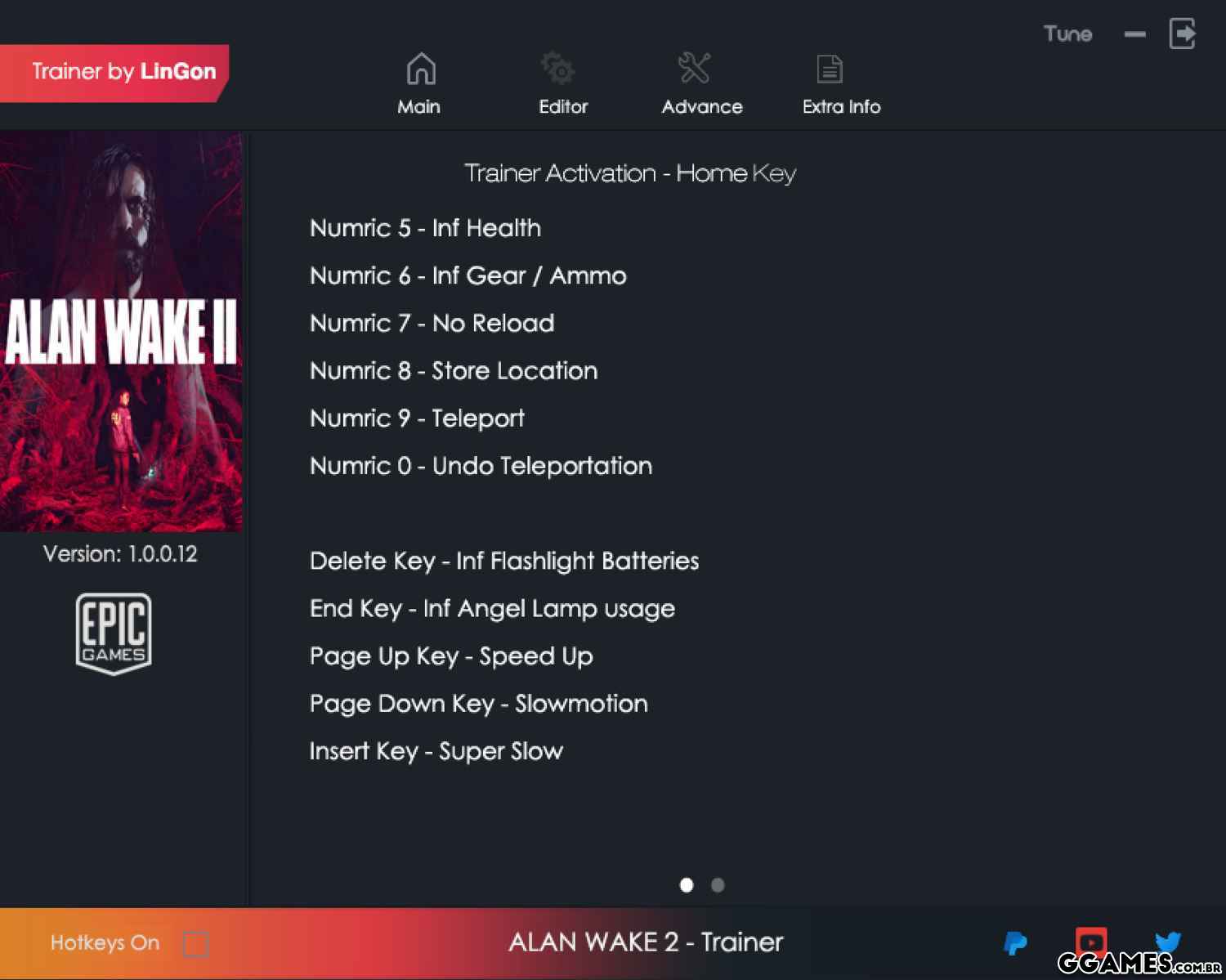 Alan Wake 2 Trainer (LINGON)