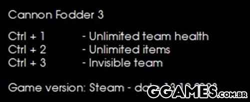 Cannon Fodder 3 Trainer (LIRW / GHL)