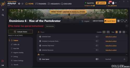 More information about "Dominions 6 Rise of the Pantokrator Trainer (CHEATHAPPENS.COM)"