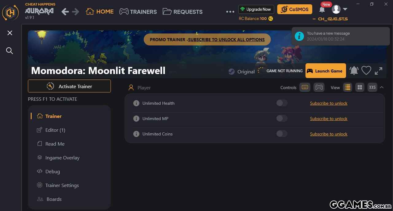 Momodora: Moonlit Farewell Trainer (CHEATHAPPENS.COM)