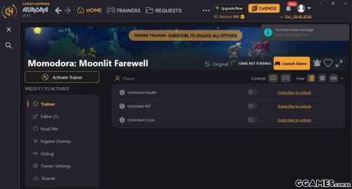 Mais informações sobre "Momodora: Moonlit Farewell Trainer (CHEATHAPPENS.COM)"