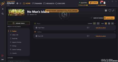 Mais informações sobre "No Man's Island Trainer (CHEATHAPPENS.COM)"
