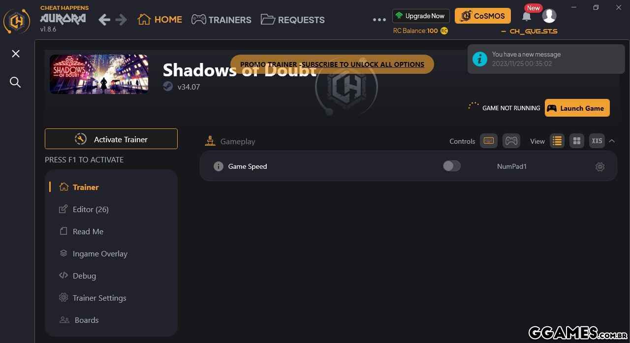 Shadows of Doubt Trainer (CHEATHAPPENS.COM)