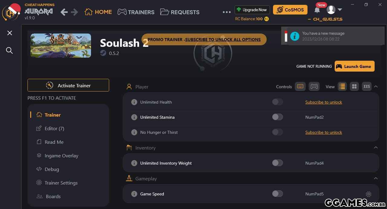 Soulash 2 Trainer (CHEATHAPPENS.COM)