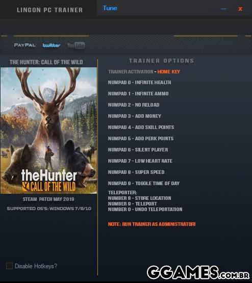 theHunter Call of the Wild Trainer (LINGON)