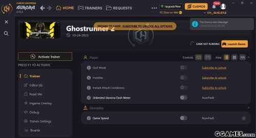 Mais informações sobre "Ghostrunner 2 Trainer (CHEATHAPPENS.COM)"