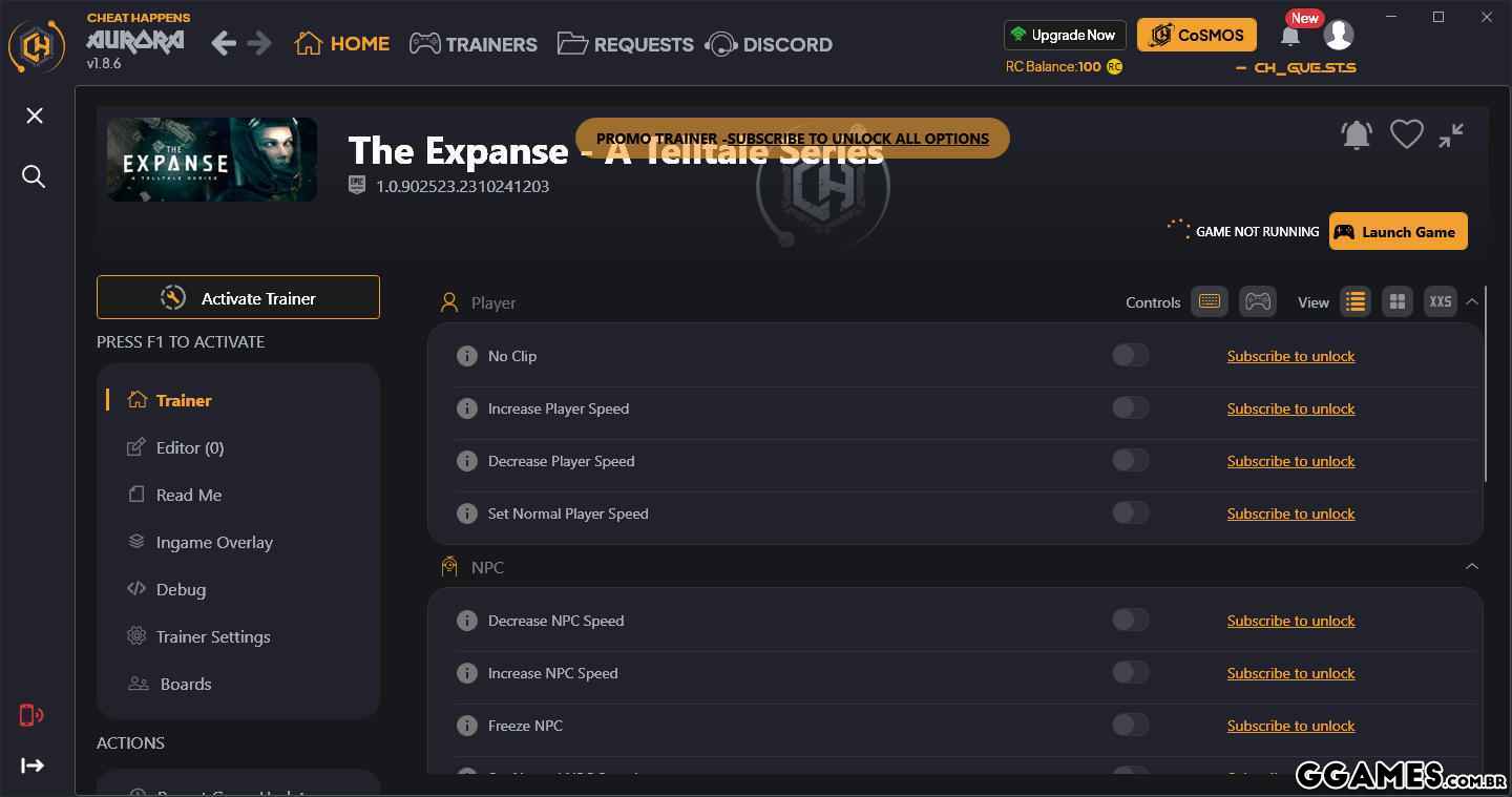 The Expanse: A Telltale Series Trainer (CHEATHAPPENS.COM)