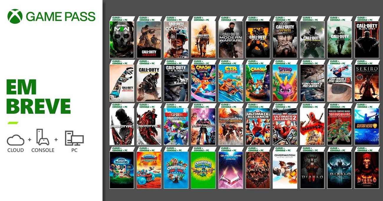 Mais informações sobre "Lançamentos dos games da Activision Blizzard agora disponíveis no Xbox Game Pass"